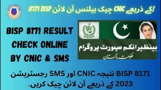 BISP 8171 Ehsaas Program 9000 Result Check Online By CNIC ehsaasnewupdate [upl. by Gerkman810]