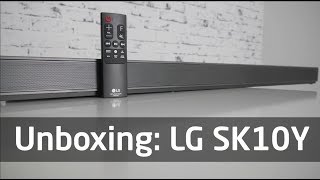 Unboxing LG Soundbar SK10Y [upl. by Ahtelrac]