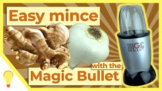 Easy Way to Mince Ginger and Garlic  Try the Magic Bullet [upl. by Olcott846]