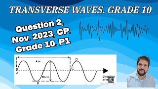 Waves Grade 10 Question 2 Nov 2023 GP Paper 1 [upl. by Sola463]