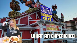 Frizzle Chicken Farmhouse Cafe in Pigeon Forge TN We finally got to hear the chickens perform [upl. by Orelia747]