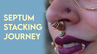 My Septum Stretching Stacking Journey [upl. by Stu]