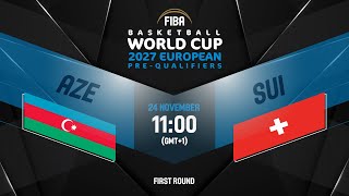 Azerbaijan v Switzerland  Full Basketball Game  FIBA Basketball World Cup 2027 European PreQualif [upl. by Naujaj]