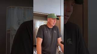 Michigan State OC Brian Lindgren press conference 9324 [upl. by Ranjiv280]