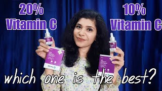 The derma co 10 🆚 20 vitamin C serum  A true comparison  Which one is the best [upl. by Reace431]