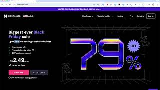 Hostinger Black Friday Sale 2024 – Up to 90 OFF With Coupon Code [upl. by Eledoya381]