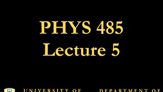 PHYS 485 Lecture 5 Standard Model and Feynman Diagrams [upl. by Ardine]