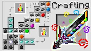 Crafting an OP Infinity Sword in Minecraft Insane Craft [upl. by Ycinuq]