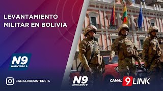 LEVANTAMIENTO MILITAR EN BOLIVIA  NOTICIERO 9 [upl. by Marsland804]