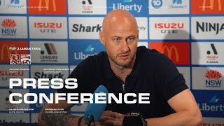 Ruben Zadkovich  Post Match Press Conference  ALM Unite Round Brisbane Roar vs Adelaide United [upl. by Liza]