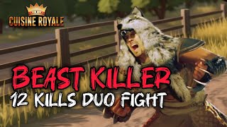 CRSED Cuisine Royale Beast Killer 12 Kills Duo Fight [upl. by Ninnette]