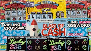 Loteria Crosswords Blast of Cash amp Lucky 333 [upl. by Montgomery]