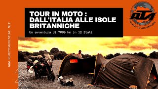 Tour in moto  dallItalia alle isole britannica [upl. by Caprice]