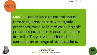 MANZANO REPORT Physics of Globe and Rock Forming Minerals CN4423 [upl. by Nickolai]