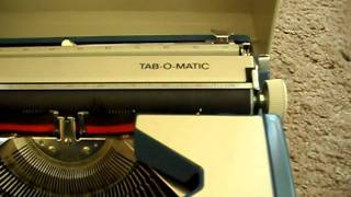 IMPERIAL PORTABLE TYPEWRITER MANUAL TABOMATIC [upl. by Reinold]