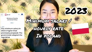 POLAND Minimum Salary  Hourly Minimum Rate increase in 2023 [upl. by Ailuig]