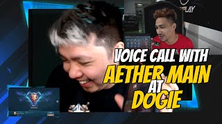 VOICE CALL WITH DOGIE AT AETHER MAIN [upl. by Stralka]