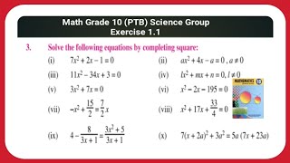 Math grade 10 Science group Ex 11 Q No 3 All parts TrickyMathsEducationAdda [upl. by Hsirap969]