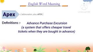 abbreviations in english  acronym meaning in english  apex [upl. by Otrebire113]