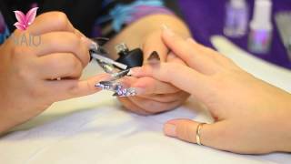 Comment Appliquer Gel de Finition sur Ongles Acrylique Tutoriel par Naio Nails [upl. by Aliza]