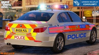 GTA5 Roleplay Armed Response  BMW E60 Pursuit amp Lost MC Stop  London Roleplay Community 26 UKGTA [upl. by Flint]