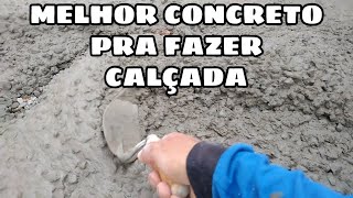 TRAÇO DE CONCRETO PARA CALÇADA [upl. by River]