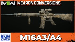 M16A3 amp M16A4 Weapon Conversion  Call Of Duty Modern Warfare II [upl. by Eikcin]