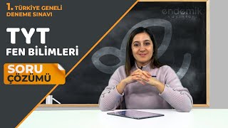 Endemik Yayınları 20232024 1 TG Deneme Sınavı TYT  Fen Bilimleri Video Çözümlü Cevap Anahtarı [upl. by Ashelman300]