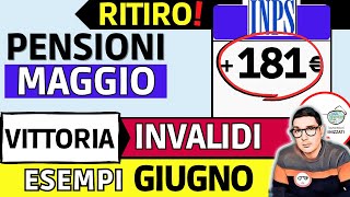 ✅ PENSIONI ➜ RITIRO MAGGIO 2023  INPS 4 NOVITà e VITTORIA AUMENTI 📈 INVALIDI MINIME ESEMPI GIUGNO [upl. by Mia189]