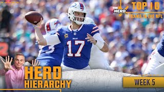 Herd Hierarchy Seahawks Rams return Bills move to No 2 in Colins Top 10 of Week 5 I THE HERD [upl. by Boggs]