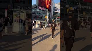 Going to Dundas square toronto Downtown short youtubeshort [upl. by Farrica284]