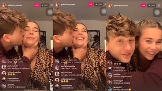 GABRIELLE MOSES WITH NEW BOYFRIEND LUKE Live on instagram [upl. by Yslek]