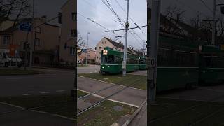 Tram6️⃣ in Basel Schwitzerland🇨🇭 tram bvb straßenbahnen travel visit shorts yt [upl. by Aidile]