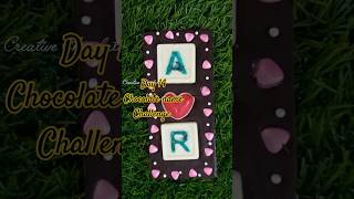 Day14 chocolate name challenge shorts homemade youtubeshorts chocolate diy howto [upl. by Ittam]