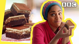 Nadiyas indulgent chocolate brownie recipe  Nadiya Bakes  BBC [upl. by Glynn10]