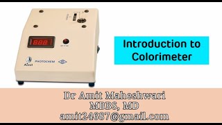 Introduction to Colorimeter  Demonstration of Colorimeter Practical  Beer Lamberts Law [upl. by Nibbs]