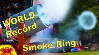 WORLD RECORD Vortex Cannon How To Make A DIY Air Cannon For Smoke Rings [upl. by Binky]