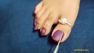 purple💜 colour nail paint  nail paint  nail art 💅11 [upl. by Bakeman]