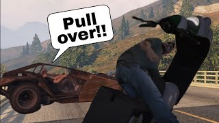 Ramp buggy Vs Pizza delivery driver Gtav [upl. by Nired]