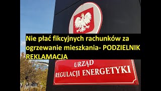 Reklamacja Kosztu Ogrzewania Mieszkania Podzielniki [upl. by Bensky44]