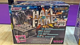 130€ Batterie Verbund Hall of Fame Weco Feuerwerk [upl. by Boccaj516]