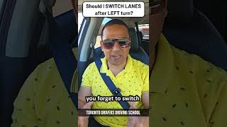 Should I SWITCH LANES after TURNING LEFT cardrivingtips roadtest cardrivingtips [upl. by Siulegroj]