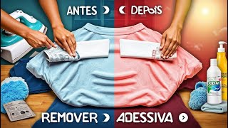 Como Remover um Adesivo Termo‐colante das Roupas [upl. by Nnaitsirk220]