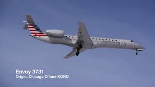 Envoy ERJ145 landing  SpringfieldBranson National Airport [upl. by Gina]