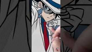 Drawing Kuroba Kaito conan kaitokid drawing detectiveconan shorts 黒羽快斗 kaito anime [upl. by Ynnaj]