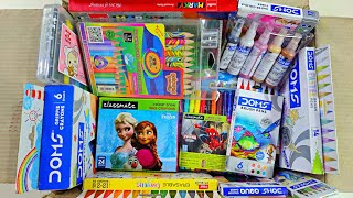 wonderful collection of colours acrylic colour brush pen erasable crayons pastel colour blowpen [upl. by Ahcsatan]