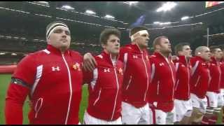 Welsh National Anthem just before Wales beat England 30  3Saturday 16th march 2013 [upl. by Shaer]