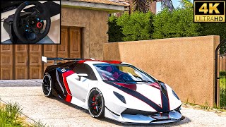 Lamborghini Sesto Elemento  Forza Horizon 5  Steering Wheel Gameplay [upl. by Vipul]