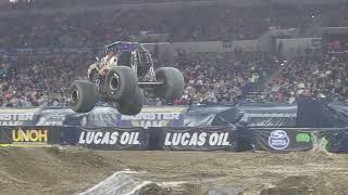 Monster Jam Indianapolis 2024 The Black Pearl freestyle [upl. by Aliakim]