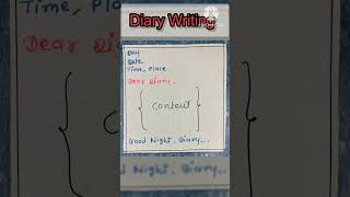 Diary entries in English writingskills notice trendingvideo [upl. by Etteuqram]